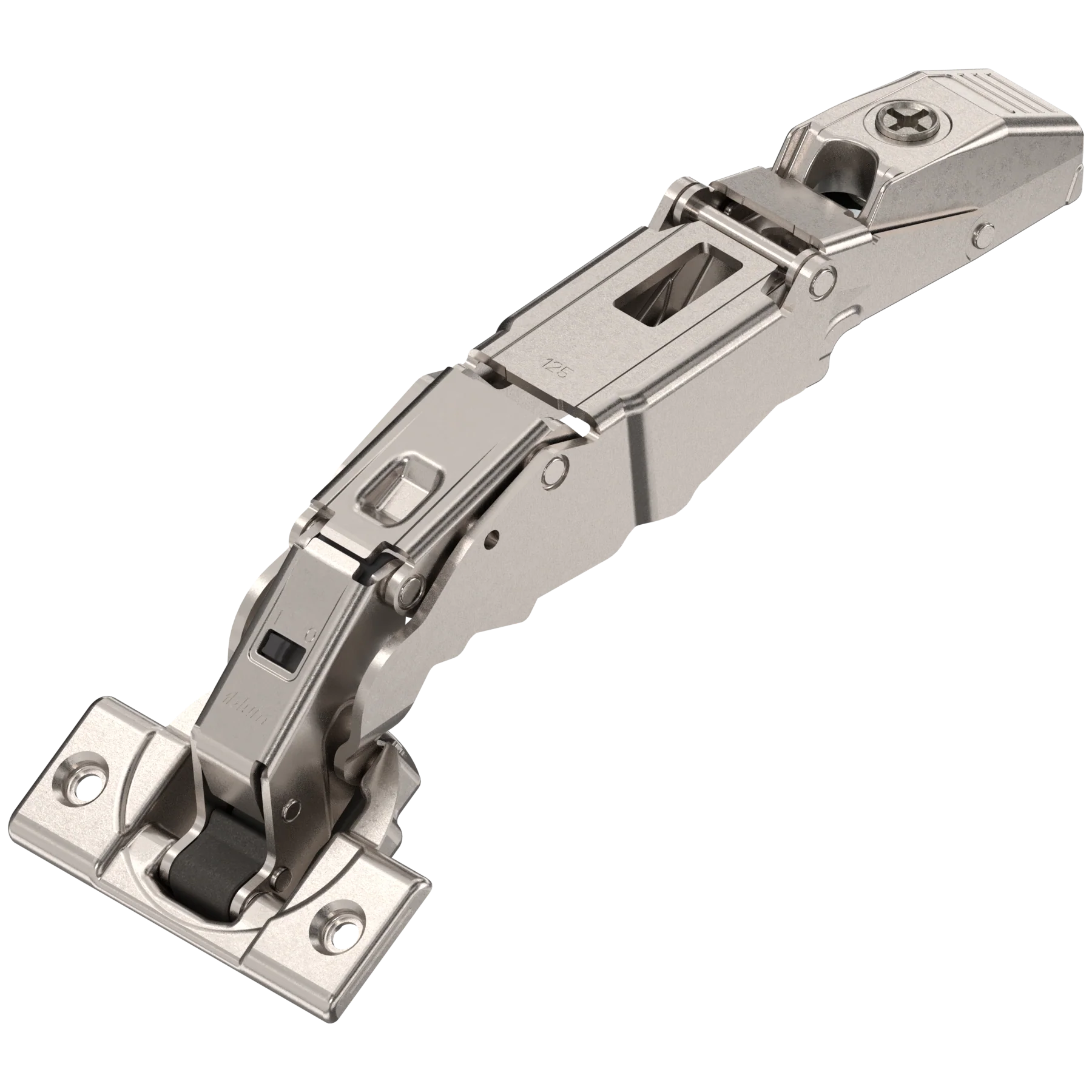 Blum CLIP top 125° zero protrusion hinges for thick doors Screw-on Nickel - Image 3