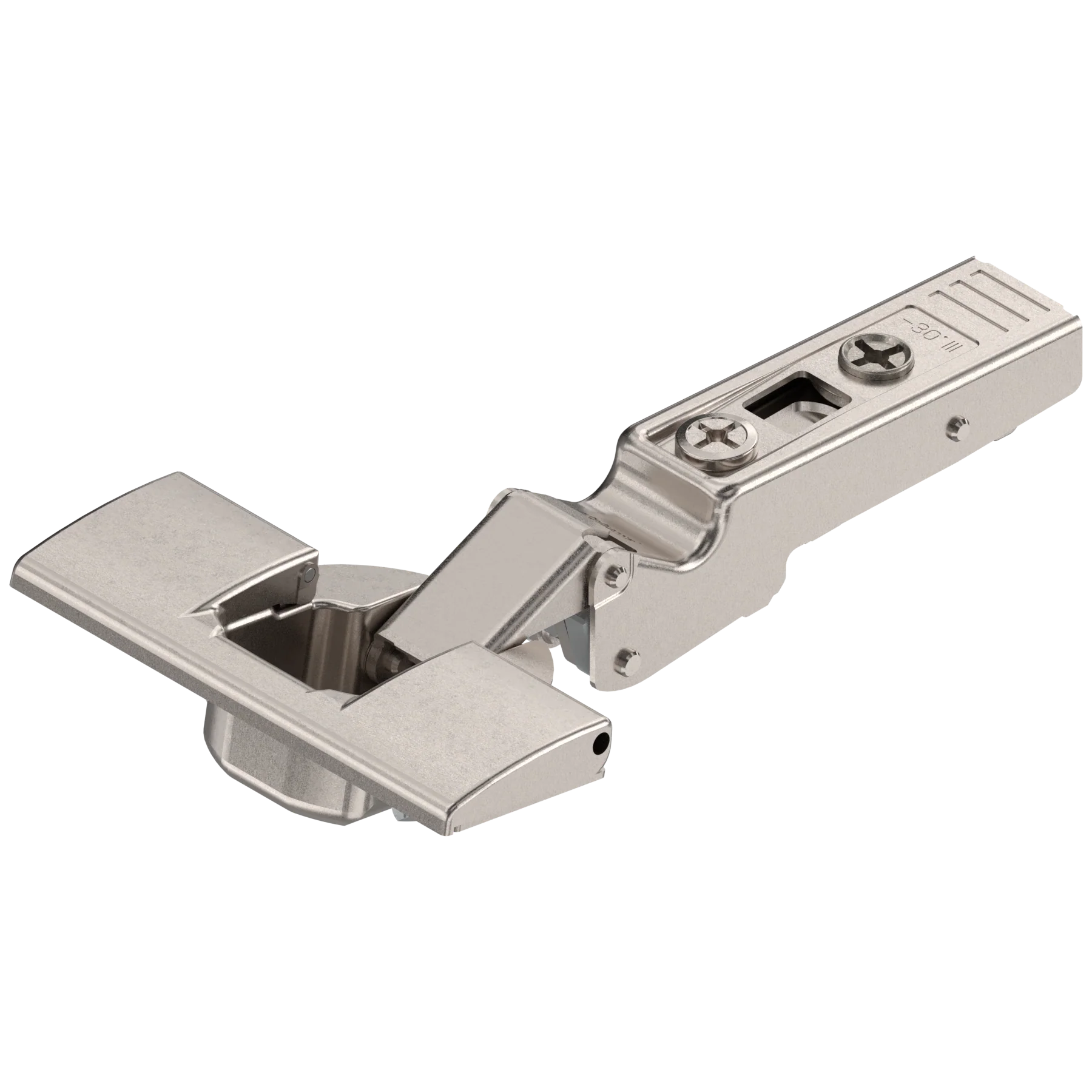 Blum CLIP top hinges - special applications Angled hinges -30° Nickel