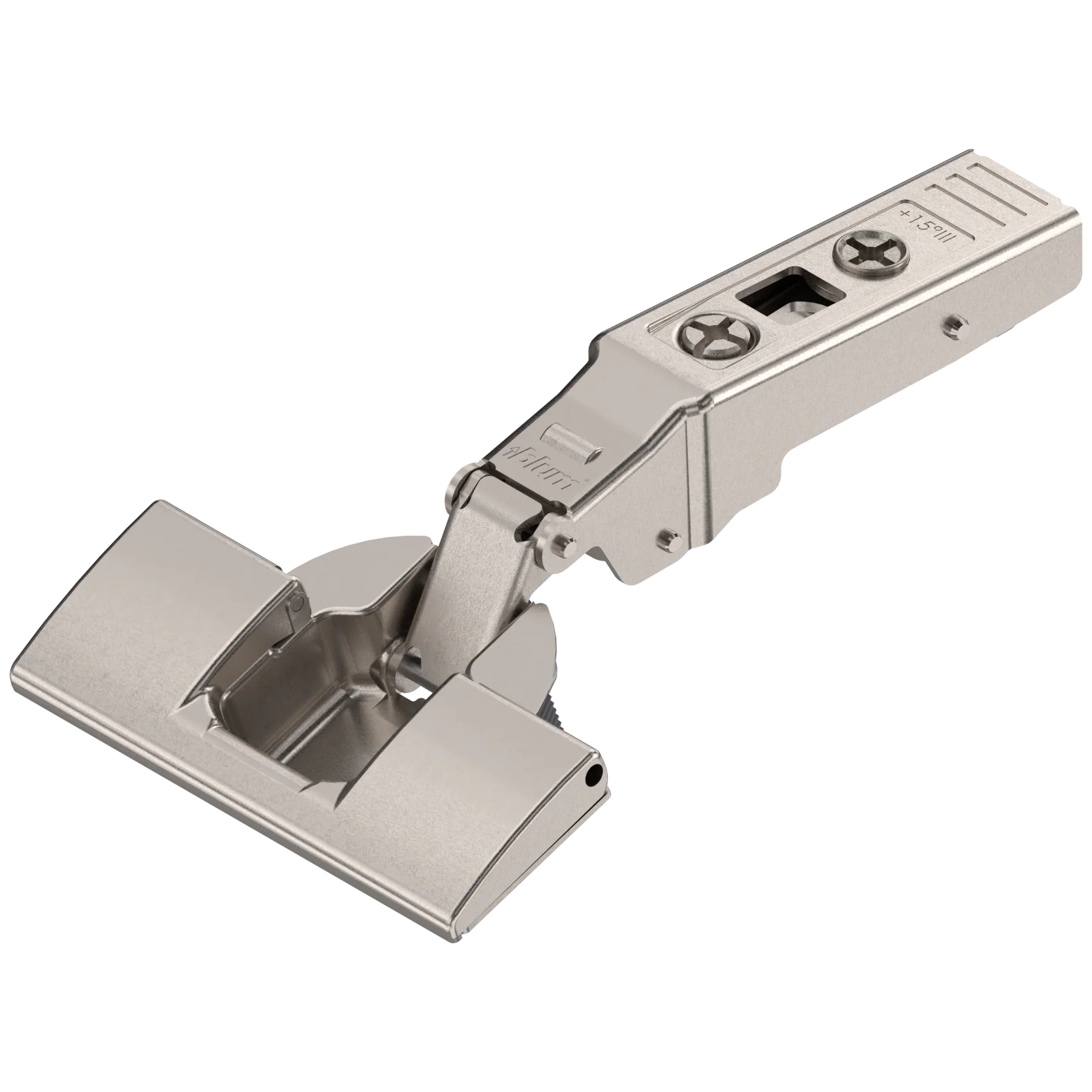 Blum CLIP top hinges - special applications Angled hinges +15° Nickel