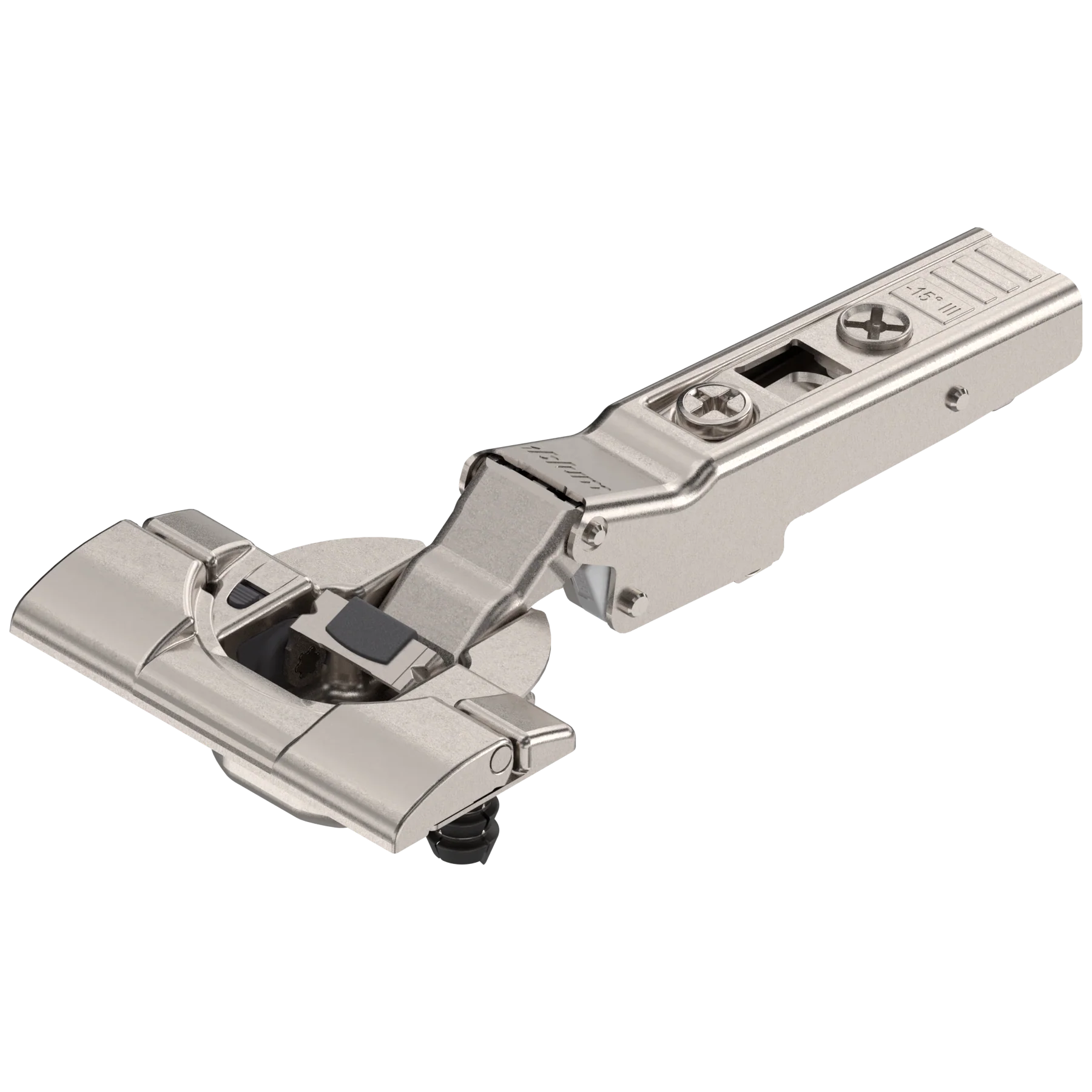 Blum CLIP top BLUMOTION hinges - special applications Angled hinges -15° Nickel