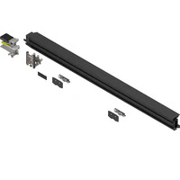 REVEGO DUO, TRACK SET DBL DOOR 1050MM, LEFT, BLACK