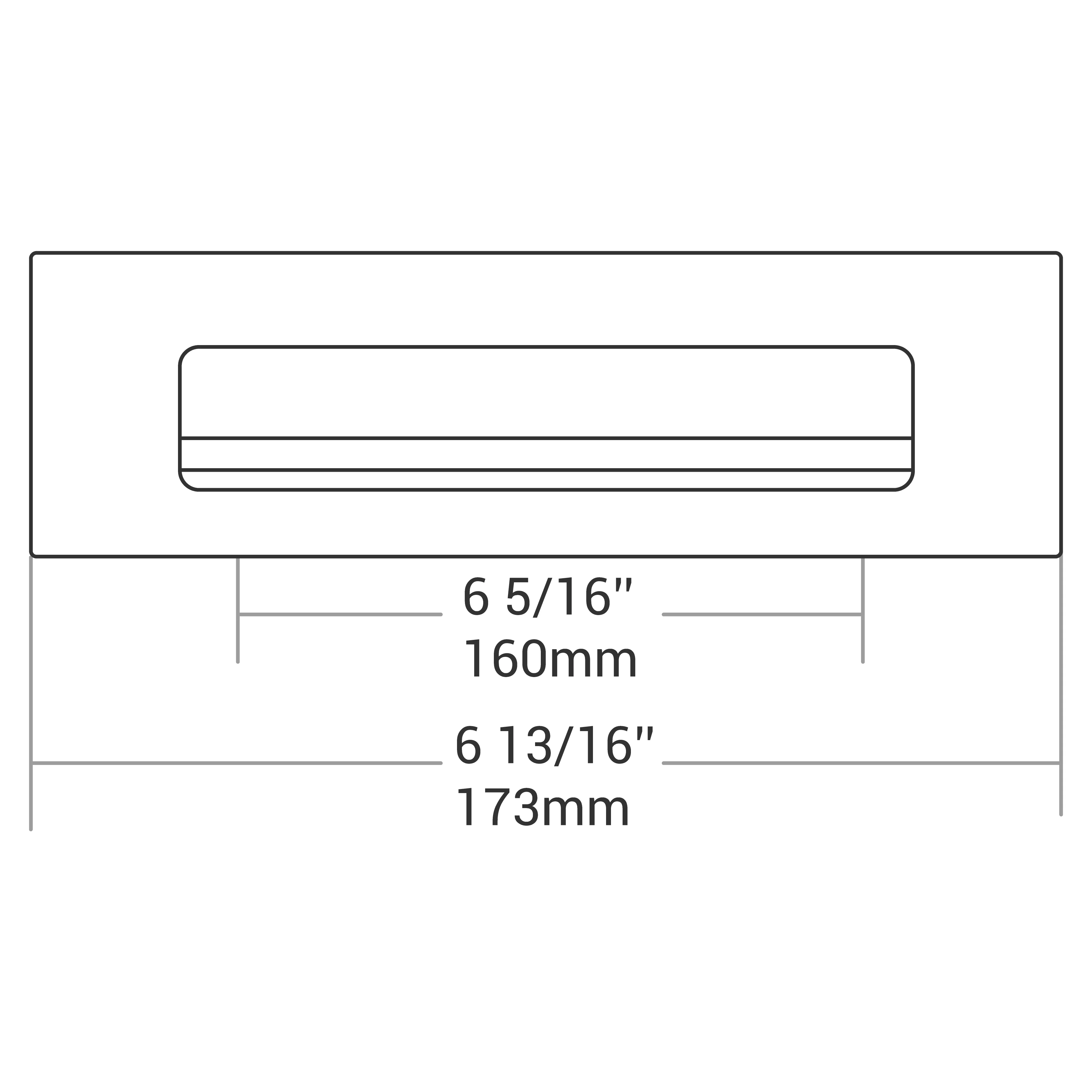FLUSH HANDLE BRUSHED NICKEL 160MM - Image 4
