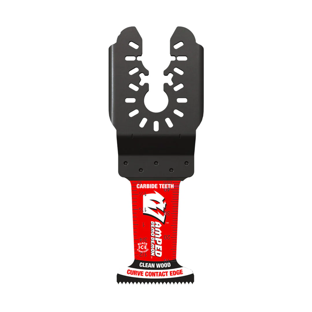 Amped(TM) Demo Demon(TM) Universal Fit Carbide Teeth Oscillating Blade For Clean Wood