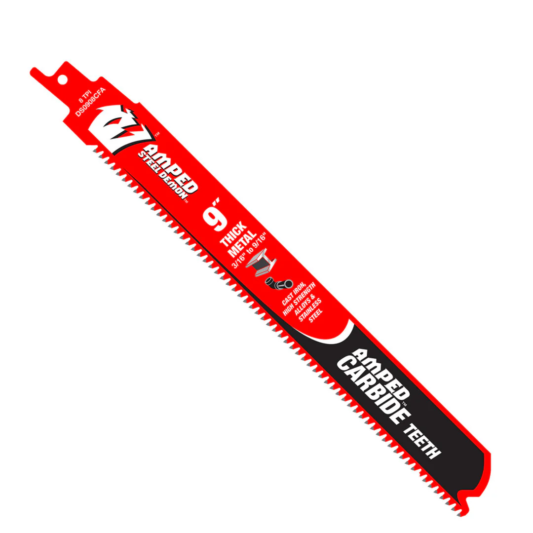 Amped(TM) Steel Demon(TM) Carbide Teeth Reciprocating Saw Blade For Thick Metal - Image 3