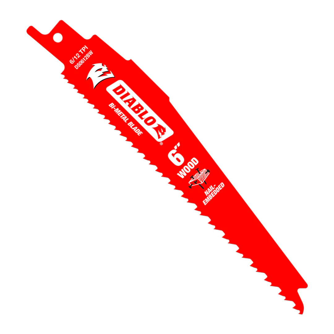 Bi-Metal Reciprocating Saw Blade For Nail-Embedded Wood