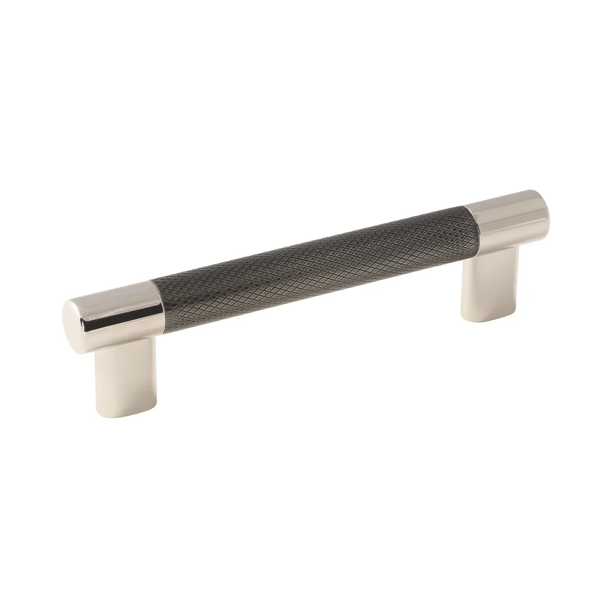 Pull Polished Nickel/Gunmetal 11/16(17) L X 3/8(10) W