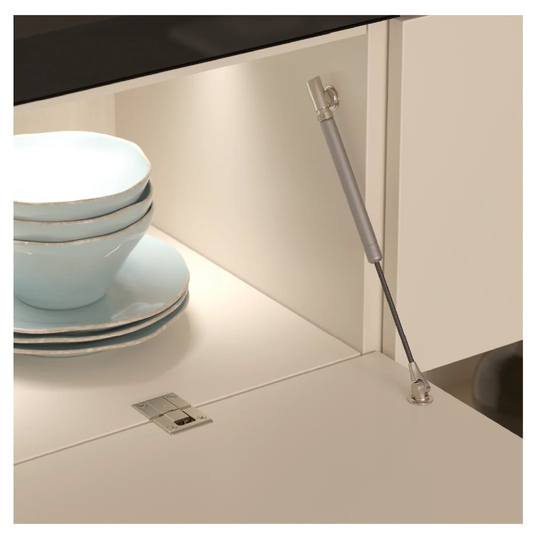 HINGE KIMANA ITALIANA FERRAMENTA FREE SWING FOR 18MM PANEL NICKEL - Image 5