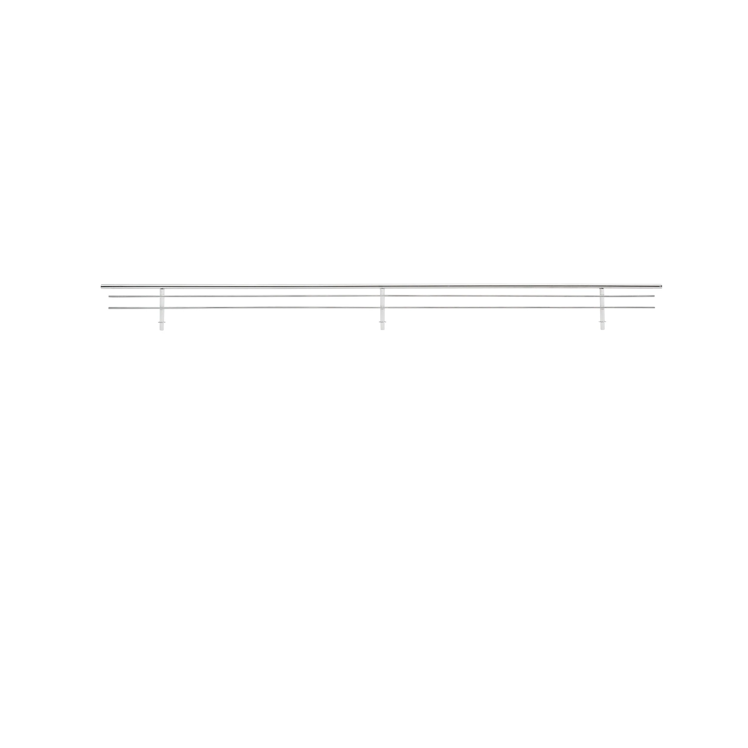 29 in Chrome Wire Shoe Rail Chrome 29 in (737 mm) W x 0.25 in (6 mm) D x 2.25 in (57 mm) H - Image 3
