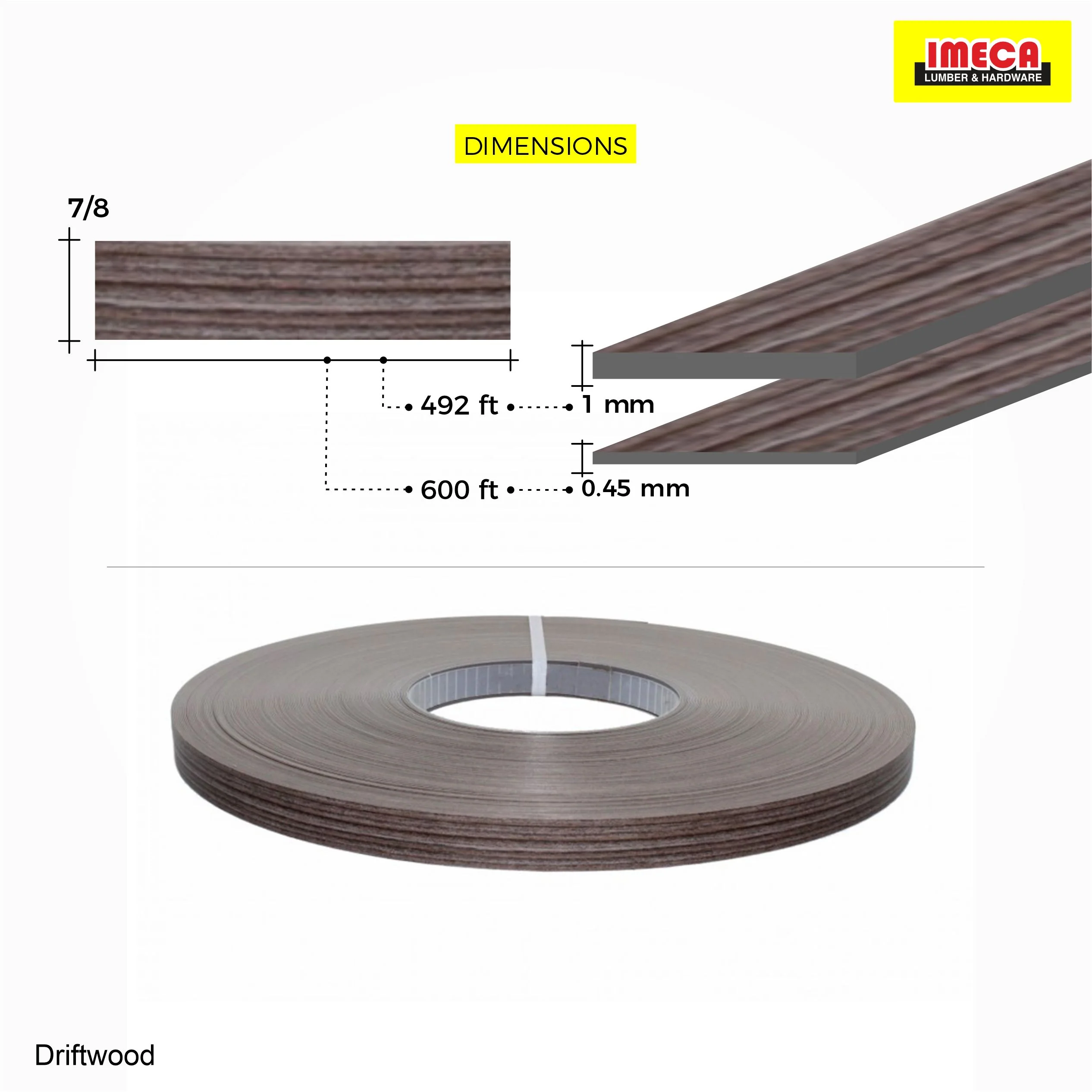 Driftwood PVC Edge Banding - Image 6