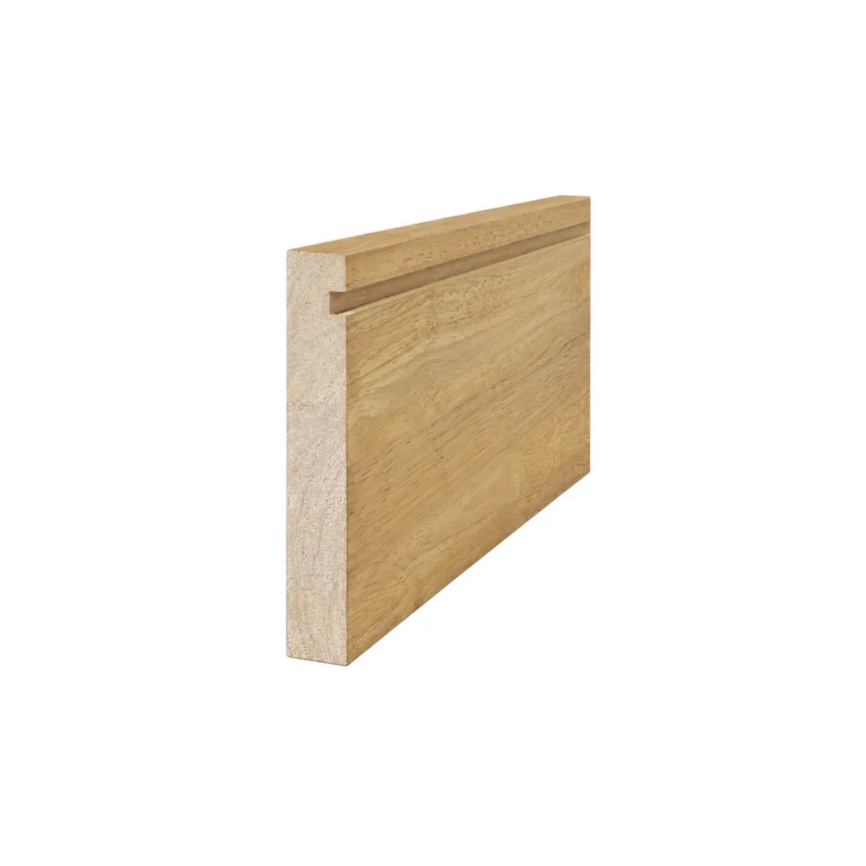 Drawer Side 4"X96" 5/8" Rubberwood Flat Edge UV 3-Sides w/ 1/4" Groove 1/2"
