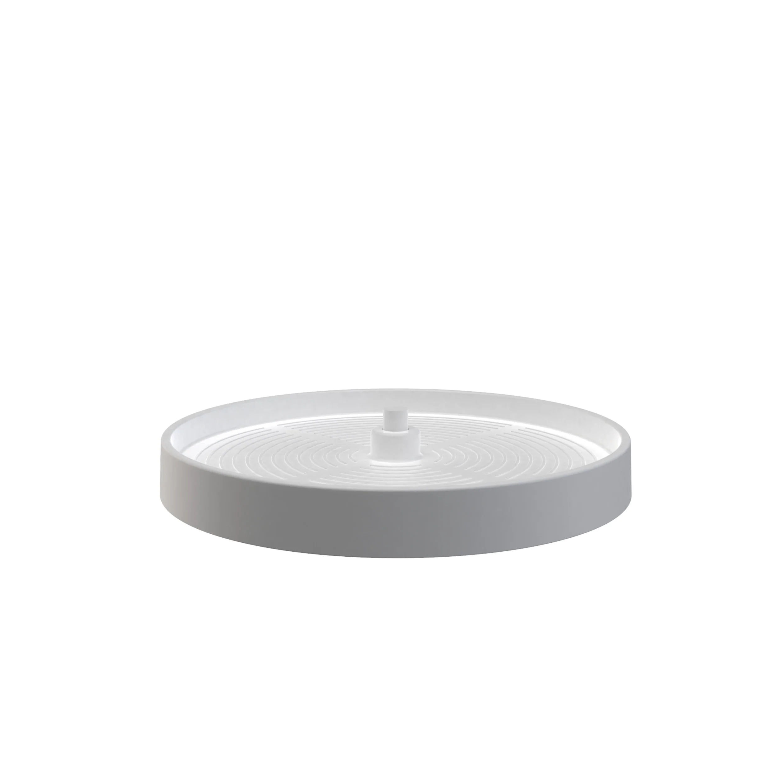 18 in White Polmyer Full Circle Lazy Susan White 18 in (457 mm) W x 18 in (457 mm) D x 4.5 in (114 mm) H - Image 3