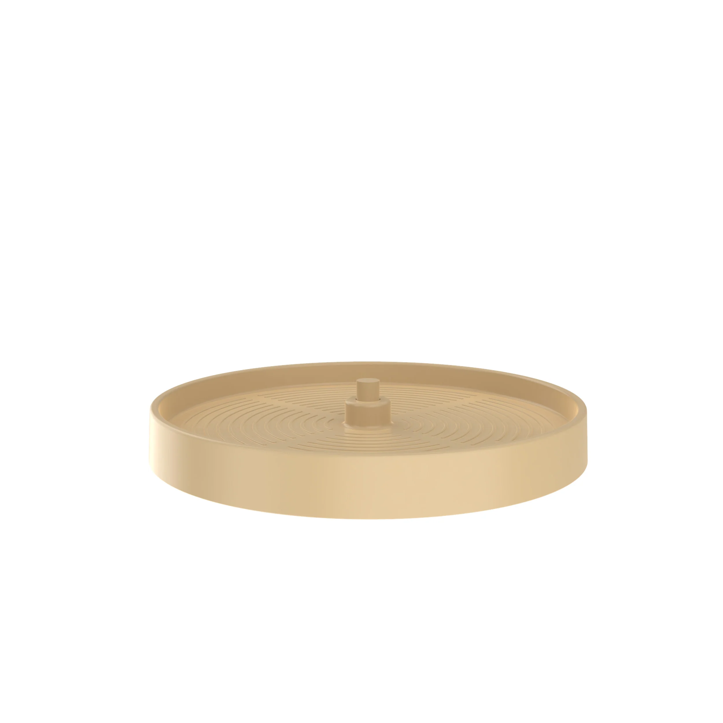 18 in Almond Polymer Full Circle Lazy Susan Almond 18 in (457 mm) W x 18 in (457 mm) D x 4.5 in (114 mm) H - Image 3