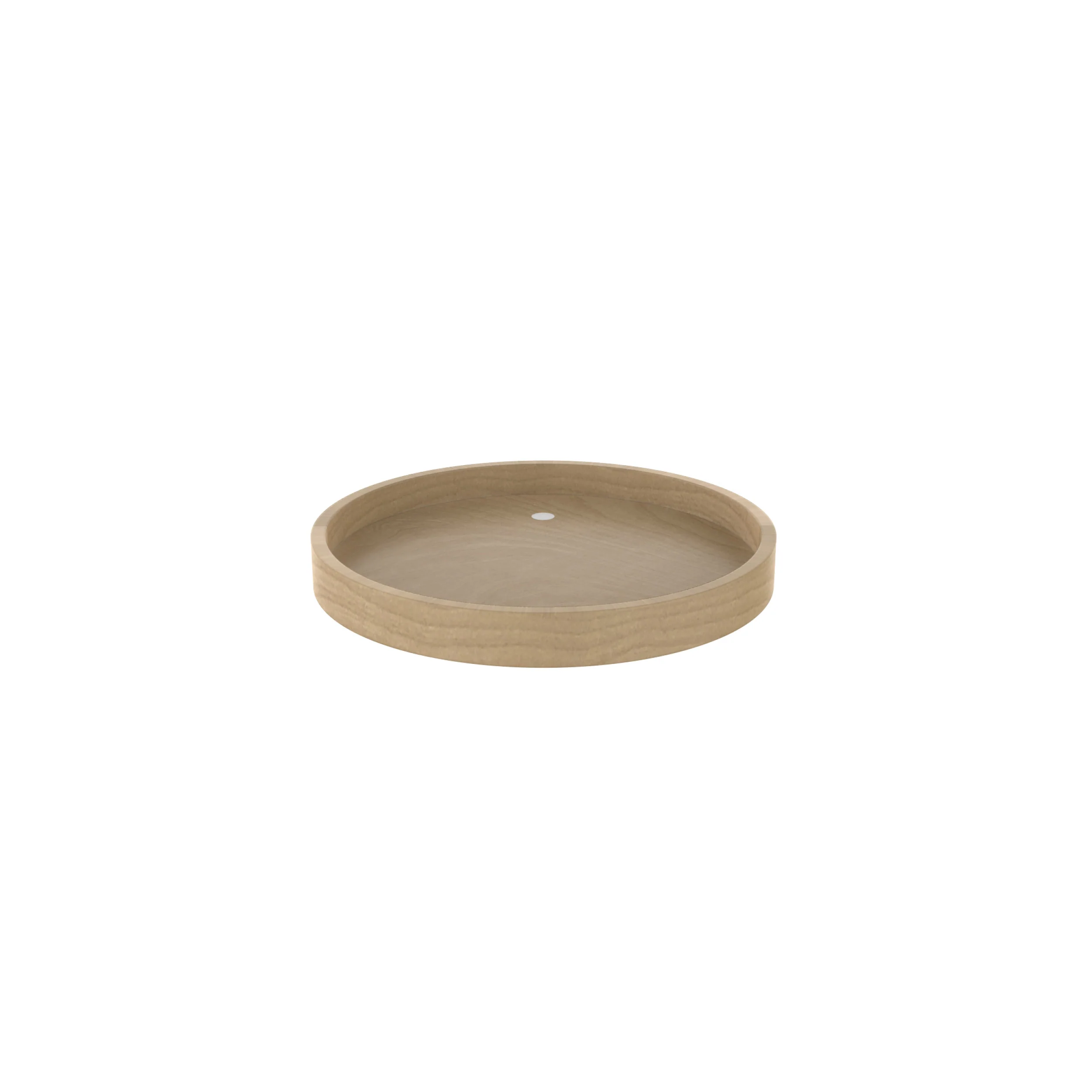 18 in Banded Wood Full Circle Lazy Susan Shelf Only Natural 18 in (457 mm) W x 18 in (457 mm) D x 2 in (51 mm) H
