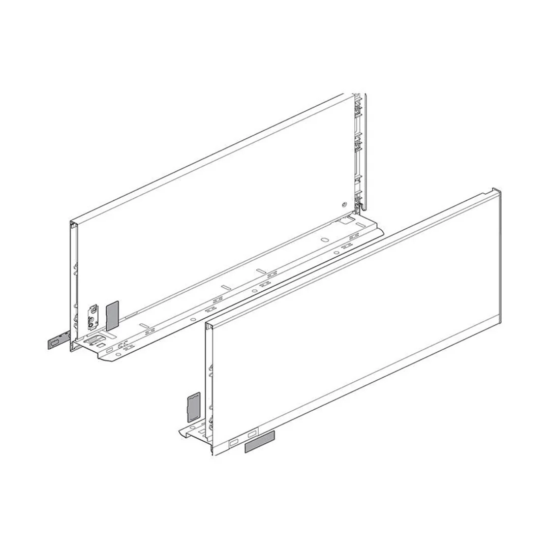 Blum LEGRABOX F-Height Drawer Box Kit Matte Black 170 LB - Image 5