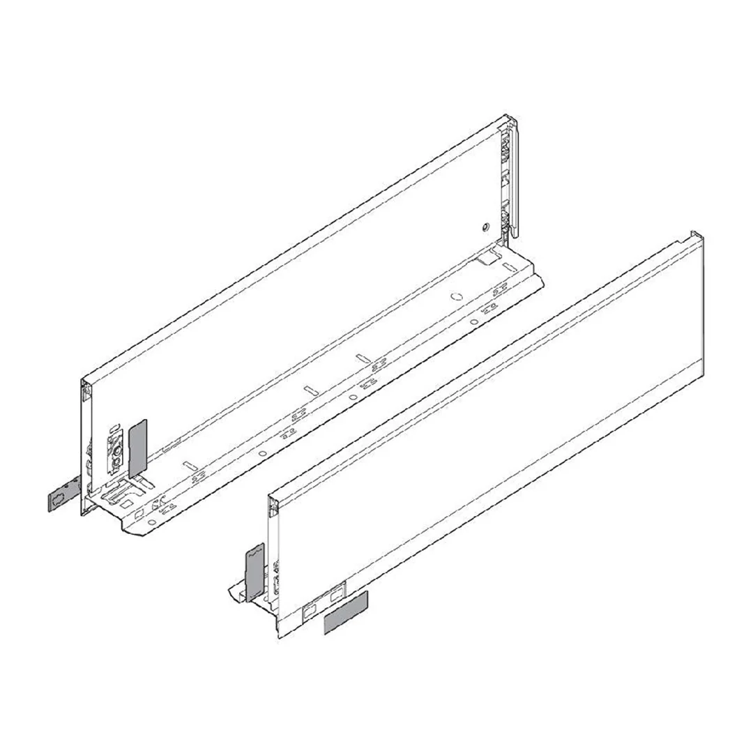 Blum LEGRABOX K-Height Drawer Box Kit Matte Black 170 LB - Image 4
