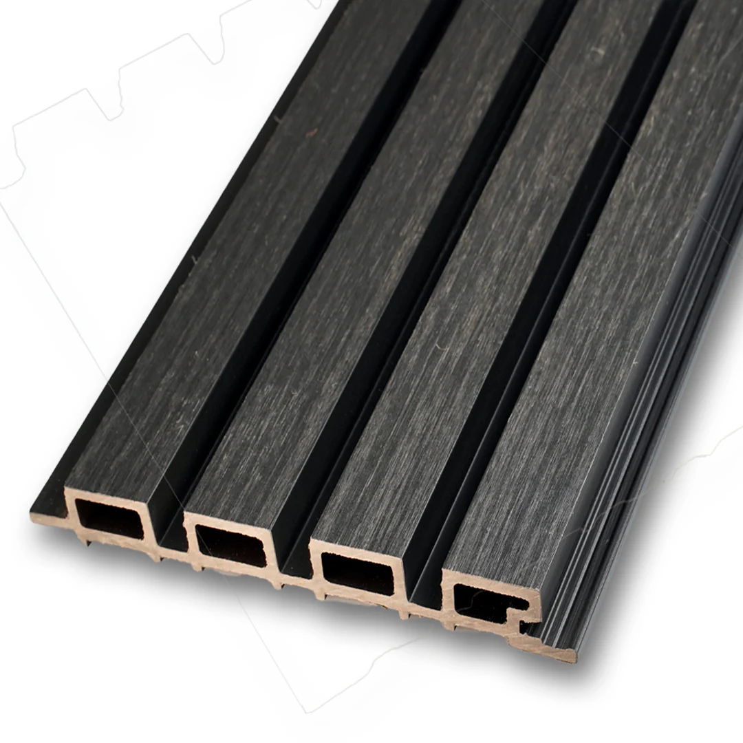 OUTDOOR WPC PANEL BLACK + ANCIENT WOOD 8.62'' X 114.17''