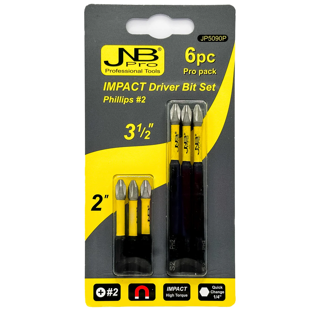 JNB Impact Driver Bit Set - Phillips #2 (2" & 3-1/2")