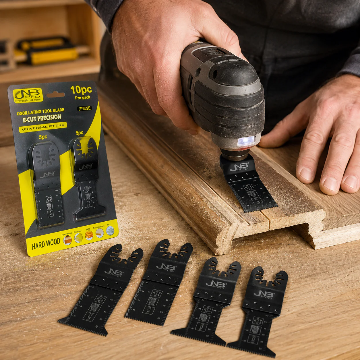 JNB Oscillating Multi-Tool Blade Set - 10 Pc - Image 2