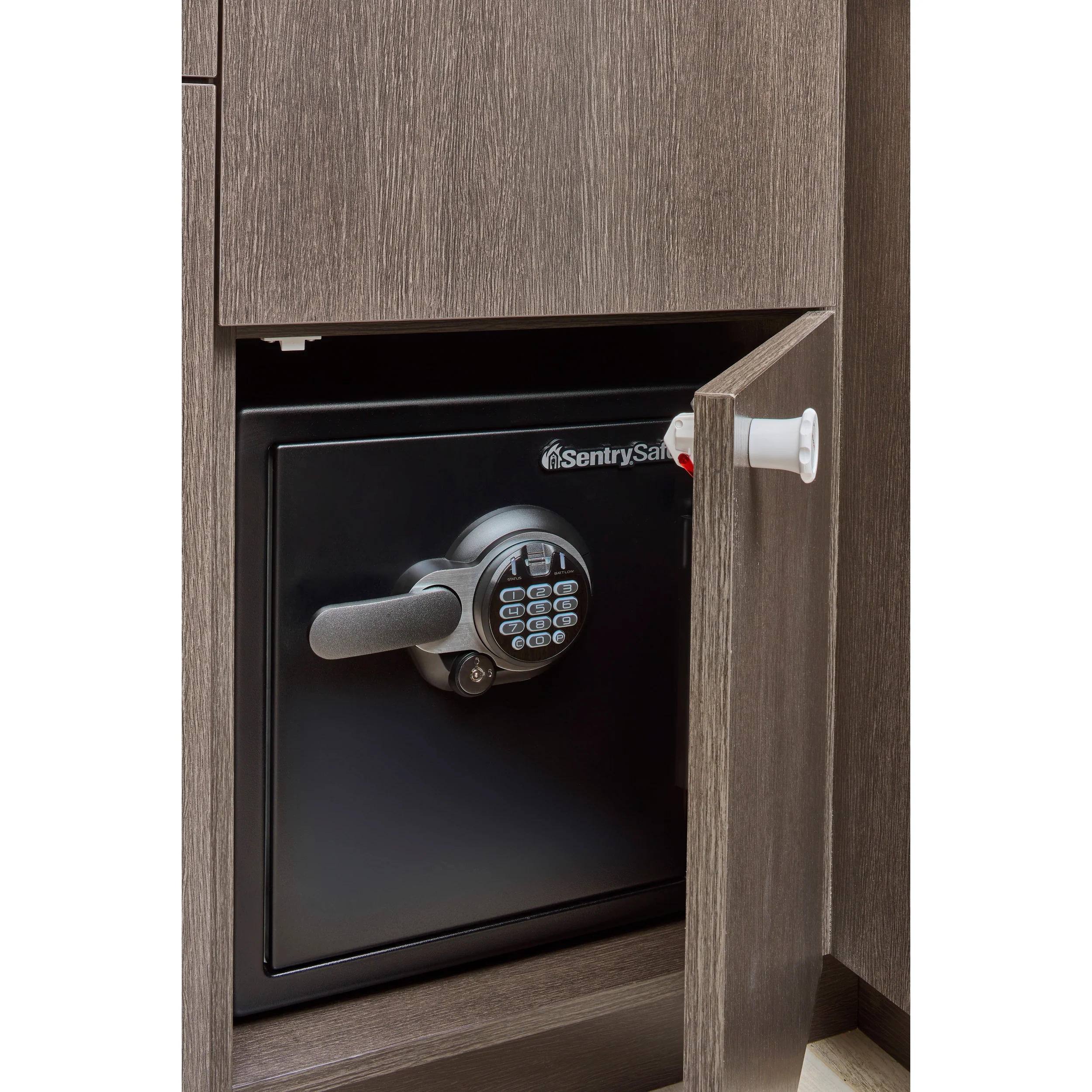 Rev-A-Lock Cabinet Security System Set White  1.38 in (35 mm) W x 2.25 in (57 mm) D x 1.38 in (35 mm) H - Image 2