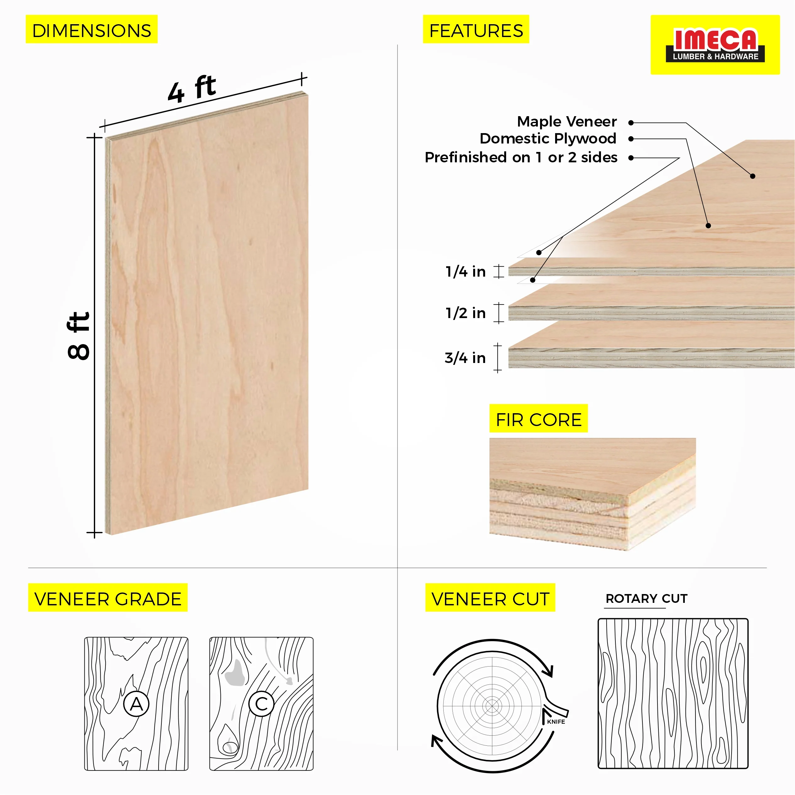Red Oak Plywood 4 ft x 8 ft (Domestic Plywood) - Image 13