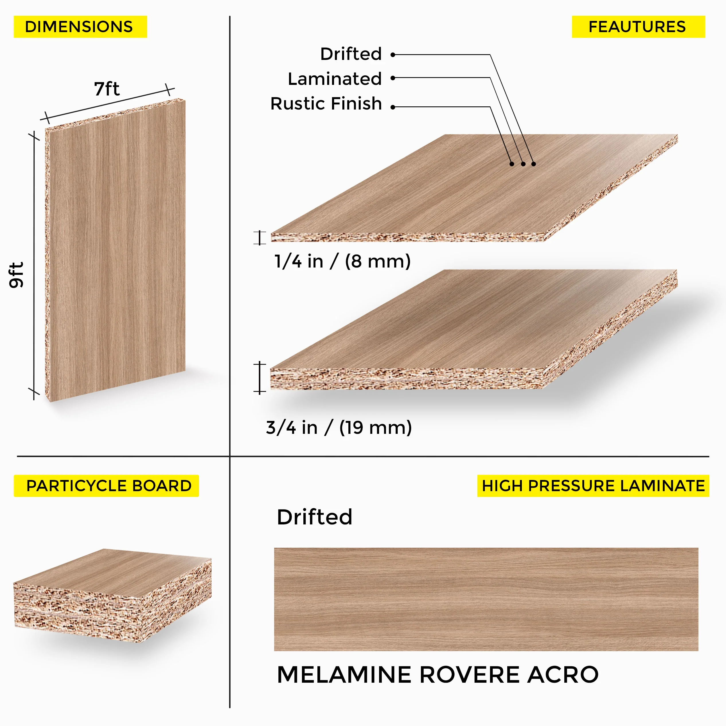 Rovere Acro Melamine 7 Ft X 9 Ft - Image 5