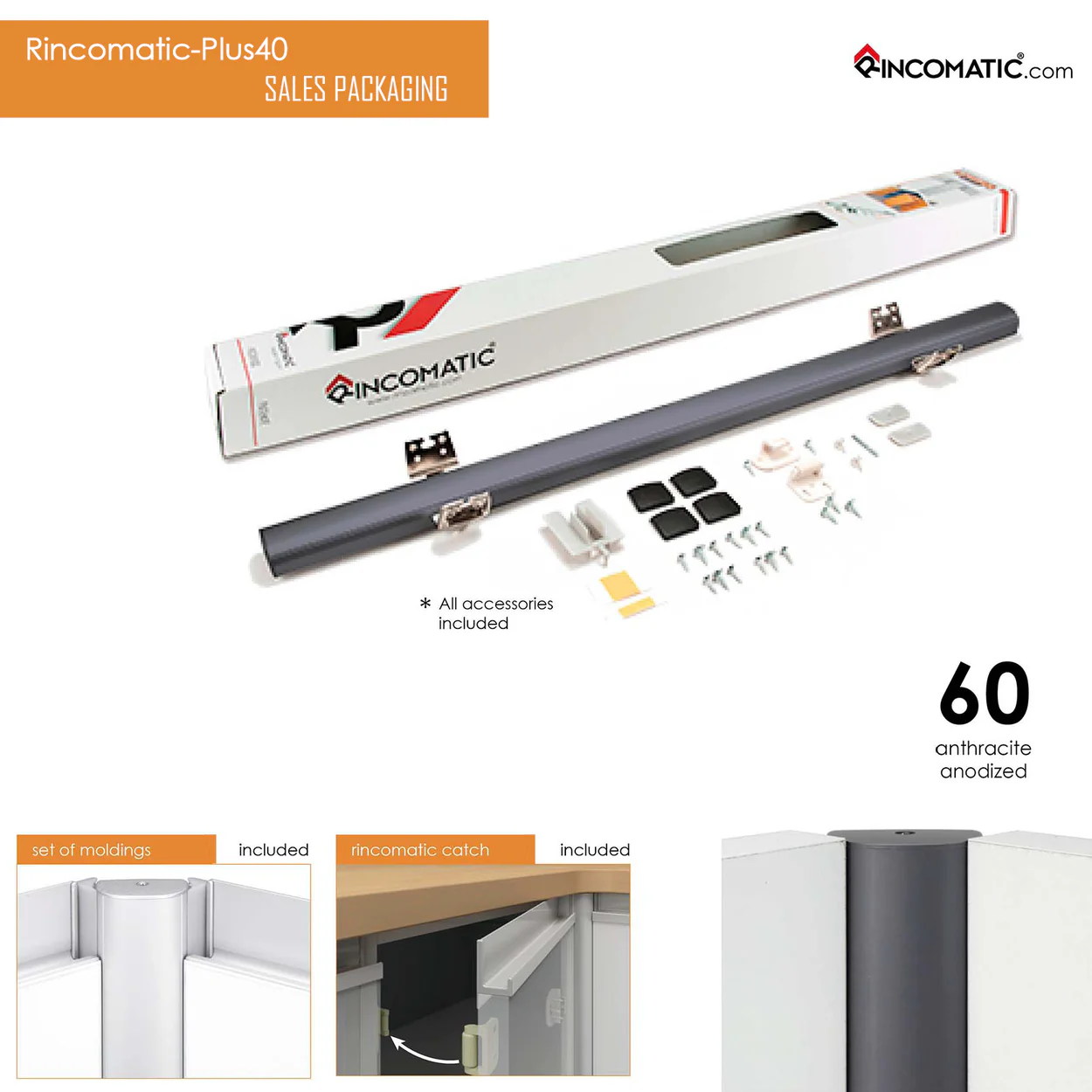 CORNER HINGE RINCOPLUS 40 30'' ANTHRACIT - Image 3