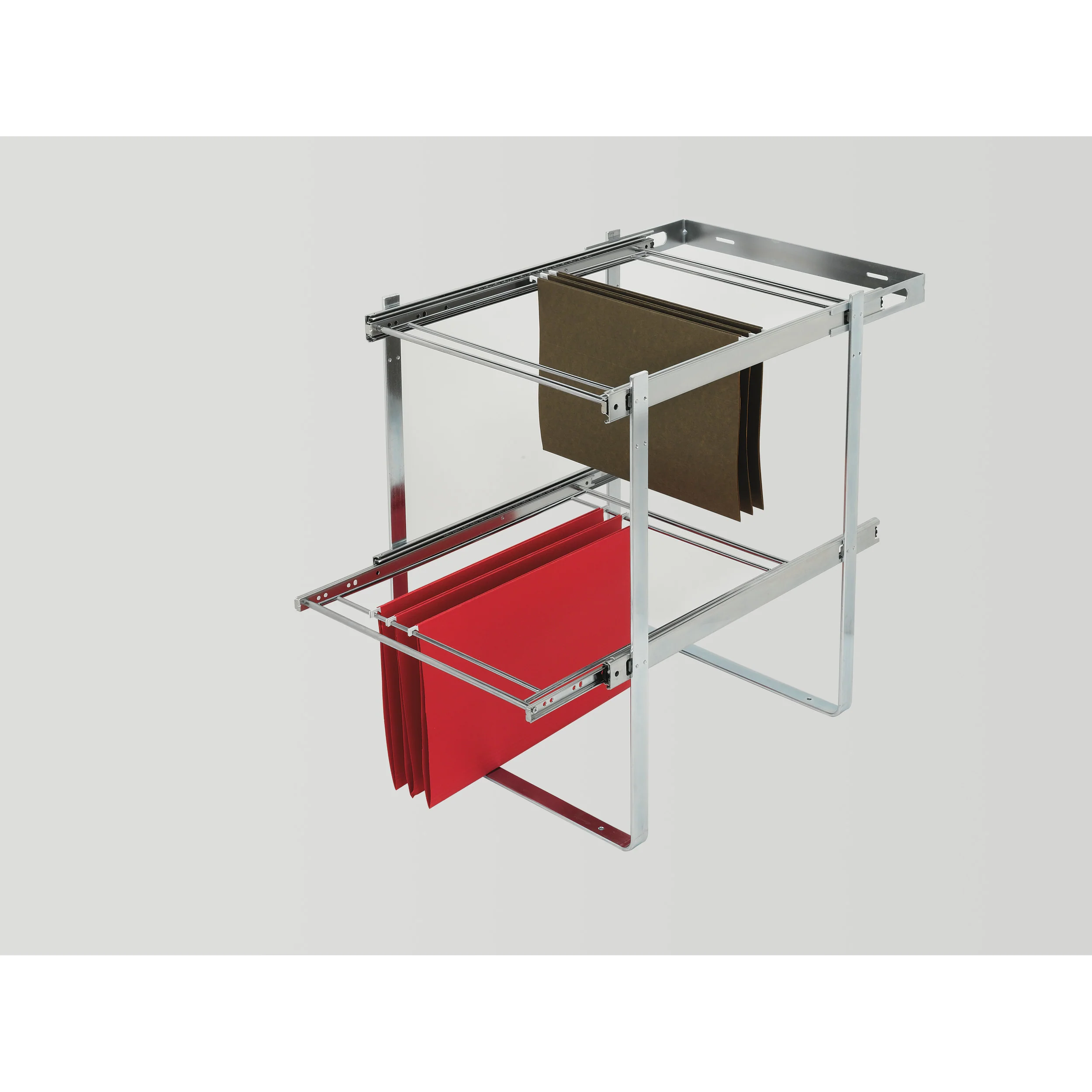 Door mount Brackets for RAS-FD-KIT file drawer system Metallic Silver 2 in (51 mm) W x 2 in (51 mm) D x 5 in (127 mm) H - Image 3