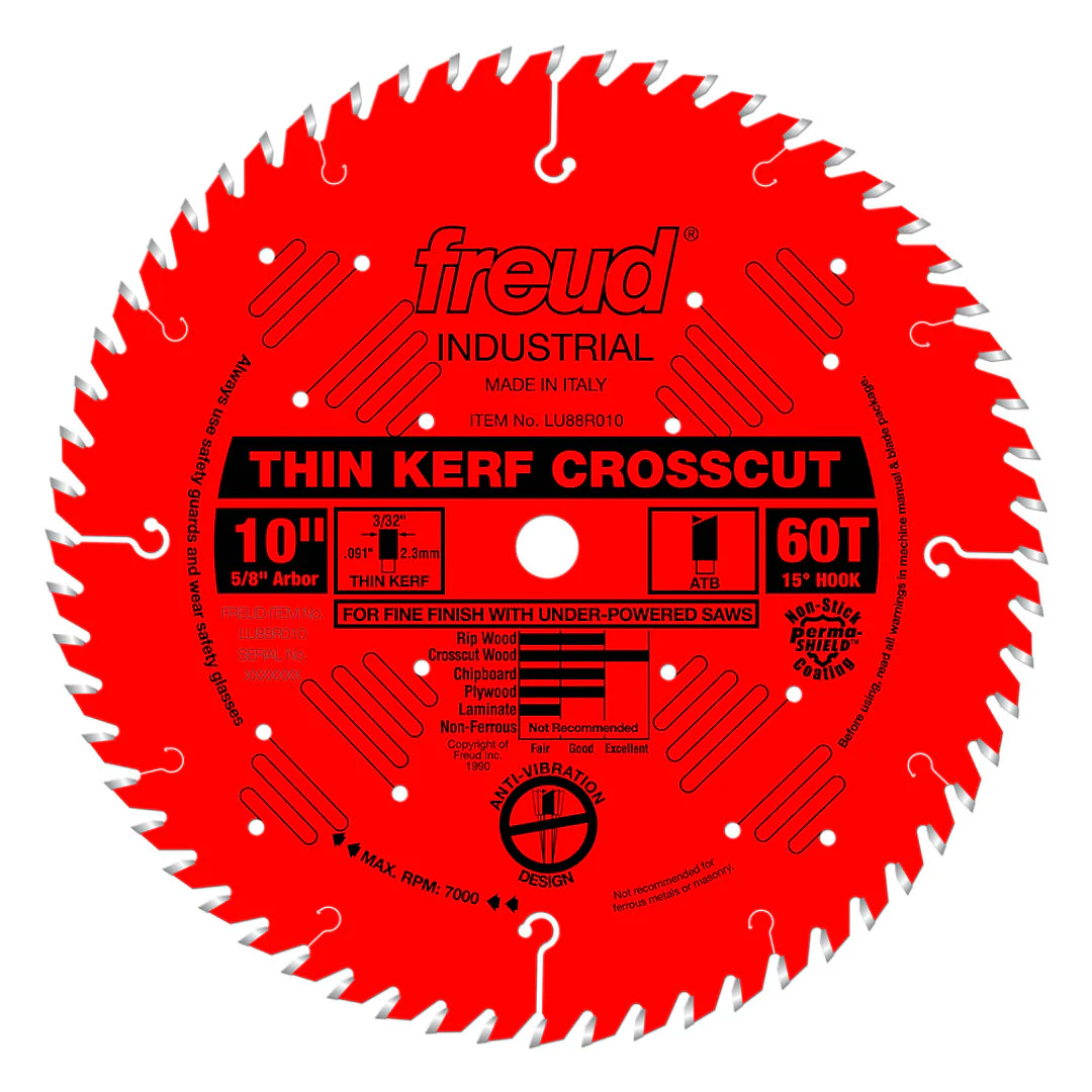 Thin Kerf Fine Finish Crosscut Blade