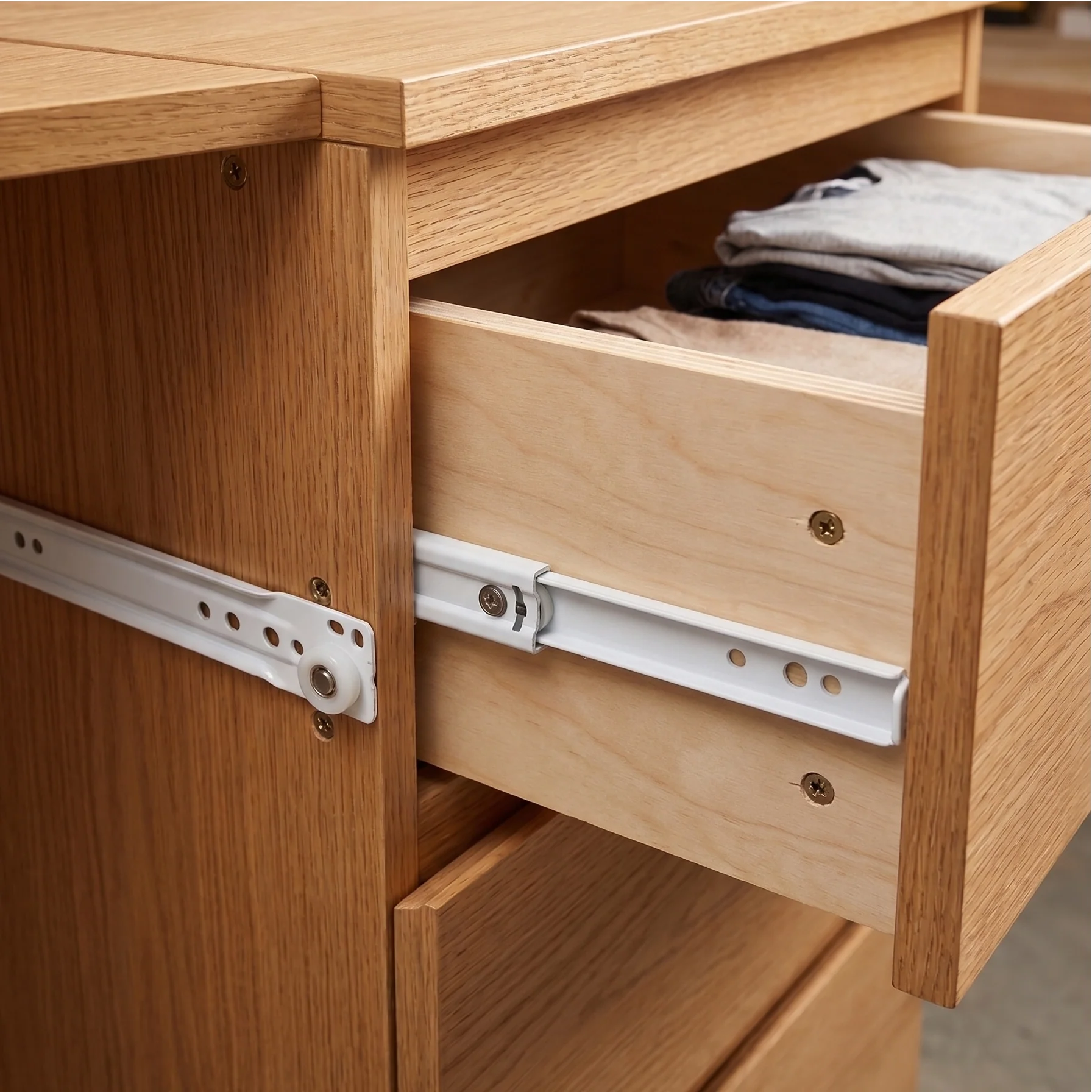 White Slide RIGHT Drawer Member 14" - Image 2