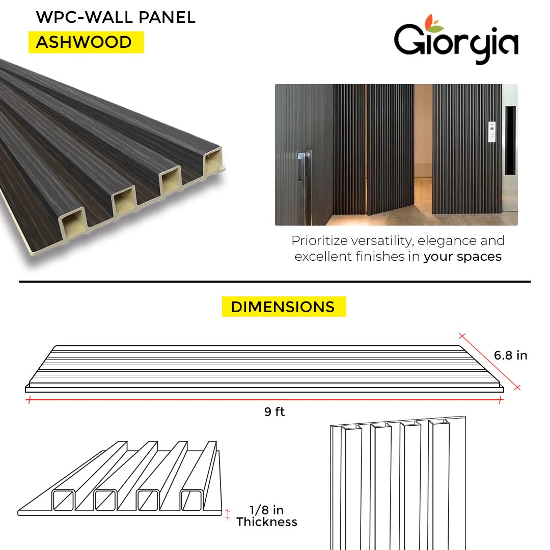 PVC WALL PANEL 6.8 X 9 FT - ASHWOOD - Image 3