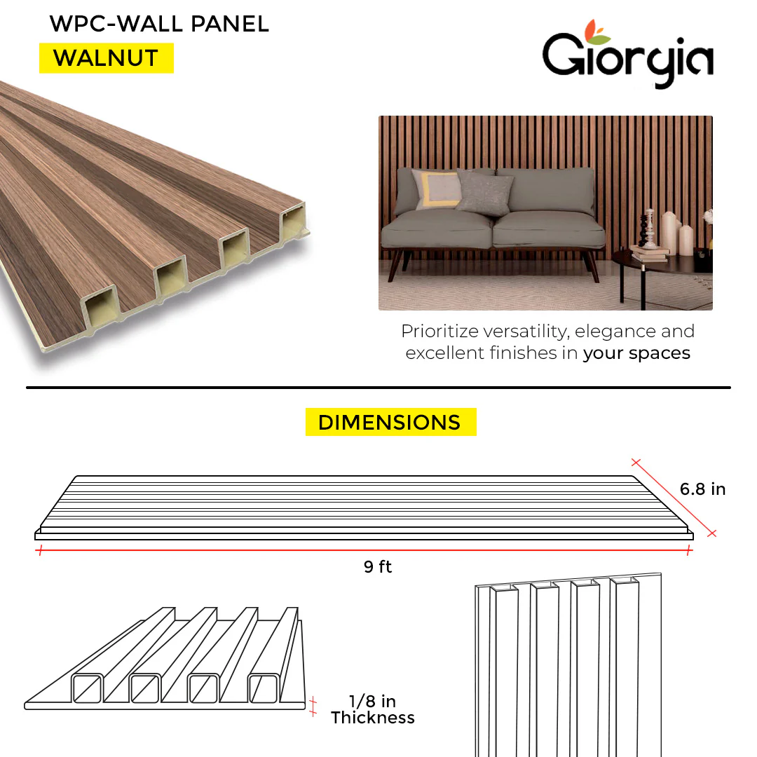PVC WALL PANEL 6.8 x 9 FT - WALNUT - Image 3