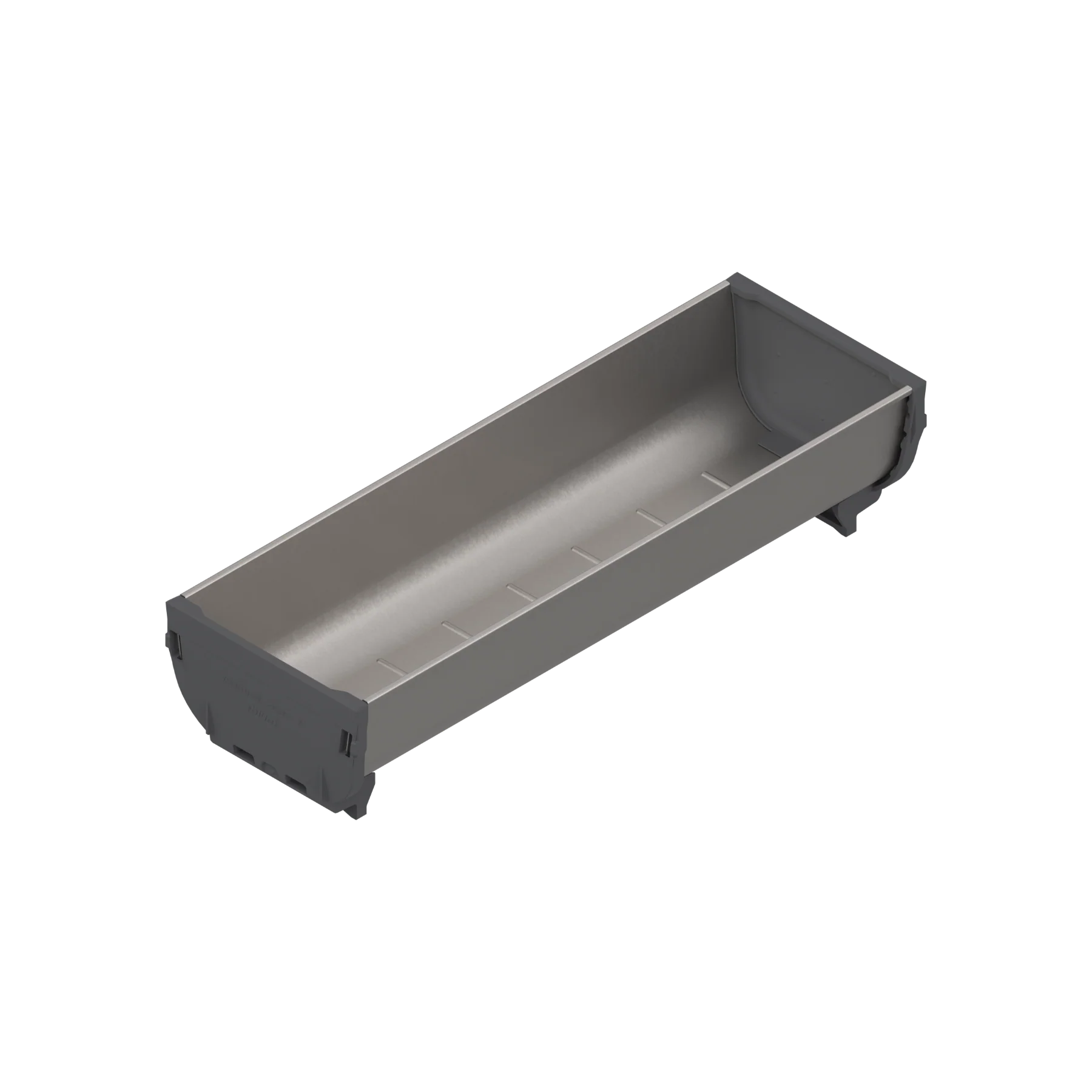 ORGA-LINE for TANDEM drawer runners Individual trays & dividers Triple Inox-Brush/Dust Grey