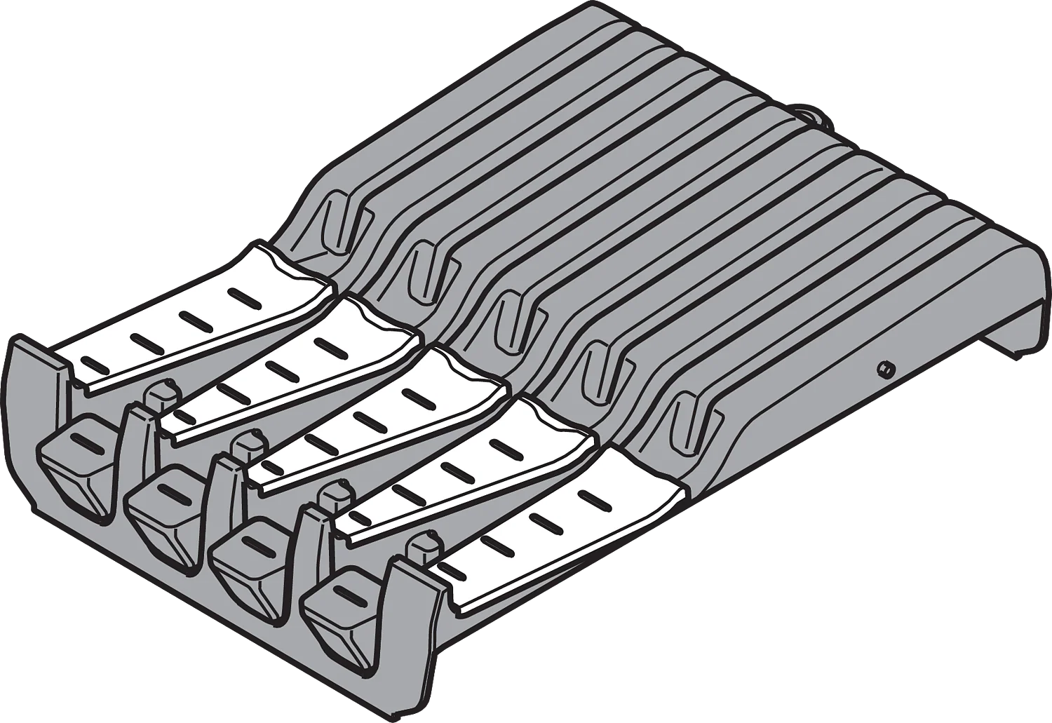ORGA-LINE knife holder Ident R7037 Dust Grey - Image 2